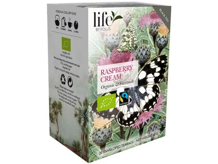 life BY FOLLIS Te Hallon grädde 20/fp - Lyreco - Kök och servering - Kaffe och te - Te