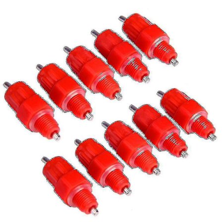 10 stk fjærkre drikkebrystkylling høne automatisk vannskrue i stil drikkere (hy)