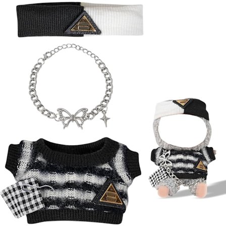 17 cm:n nuken vaatteet, 17 cm:n söpöt nuken vaatteet sopivat nuken tarvikkeisiin (EI nukkea)