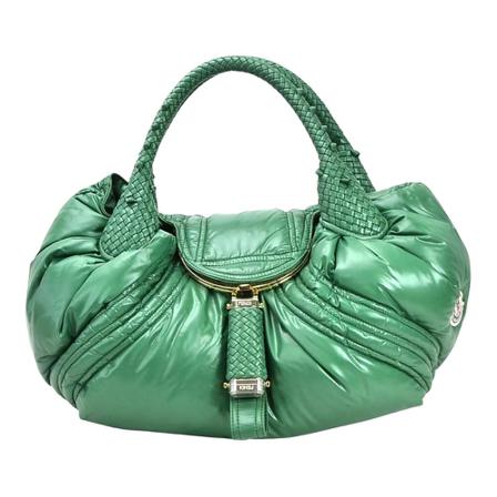 Fendi Vintage HandTass , Groen , Dames , Maat: ONE Size Vintage Tassen