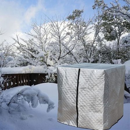 IBC Tankskydd, IBC, Värmeisolering, Regnskydd, IBC-skydd, Frostskydd, 120 x 100 x 116 cm (Silver)