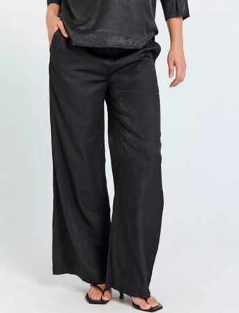 FREE/QUENT Fqhilda-Pants - Black - XL