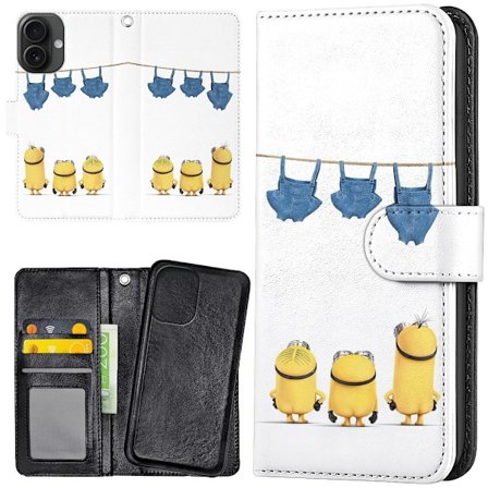 iPhone 16 - Plånboksfodral/Skal Minions