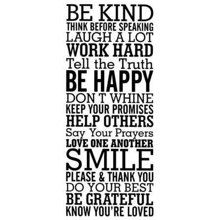 Väggord - BE KIND STOR