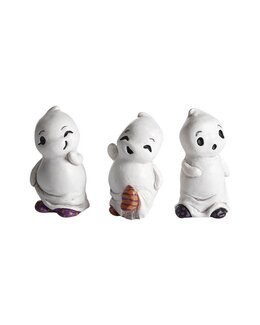 Dekoration Spooky 3-p Hvit