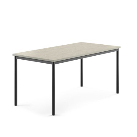 Tisch SONITUS, 1600x800x720 mm, Linoleum hellgrau, anthrazit