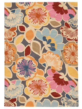 Kukkakuvioinen Flower Power Matot - Monivärinen 160X230 Villa