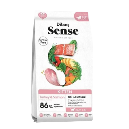DIBAQ - Cat Sense Grain Free Kitten Turkey & Salmon 6 kg - Katt - Kattefôr & kattemat - Tørrfôr for katt - ZOO.no