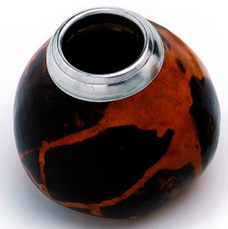 Calebasse Decorata Per Degustazione Matè 1 Pezzo