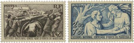 Frankrig 1941 - YT 497-98 - Ubrugt