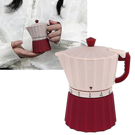 1 stk Moka Pot Design Tidtaker Mekanisk Timer