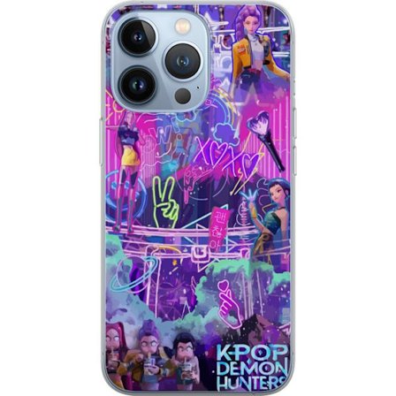 Yhteensopiva Puhelinkuori Apple iPhone 13 Pro Kpop Demon Hunters Neon City Lights Purple Glow Idol Energy Vibes