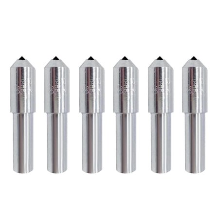 6 stk Naturlig Enkeltpunkts Diamant Dresser Slipestålskive Dresserpenn Verktøy Fg