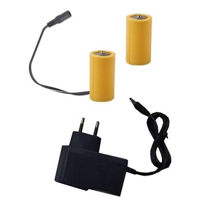 Yleiskäyttöinen 3V LR14 C -paristonpoistaja virtalähdekaapeli 110V 220V - 3V LR14 C -paristo LED-valoon, elektroniseen leluun