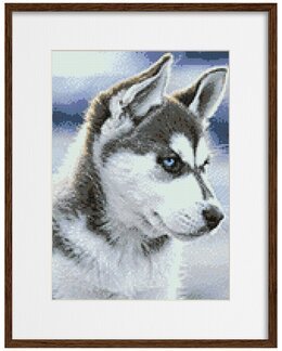 Diamond painting Snehund - WizardiArt