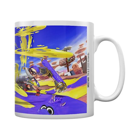 Splatoon 3 Splatlands Mug En Storlek Lila/Gul/Vit