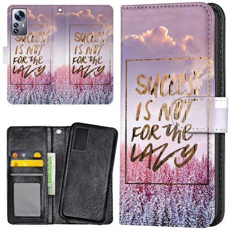 Xiaomi 12 - Plånboksfodral/Skal Success Not Lazy