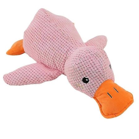 Mellow Dog Lugnande Anka - Hållbar Kvittrande Hundleksak