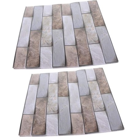 5 ark falsk sten vägg klistermärke kök backsplash kakel adhesiv