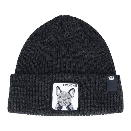 Goorin - Zwart cuff Beanie - The Frenchie Beanie Void Black Cuff @ Hatstore