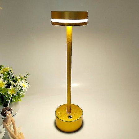 2-pack uppladdningsbar sladdlös led-bordslampa, 5000 mah batteridrivna bordslampor, 3 färglägen, dimbar, USB bordslampa för hem, middag, inomhus, O