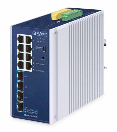 Planet IP30 Industrial L2/L4 8-Port