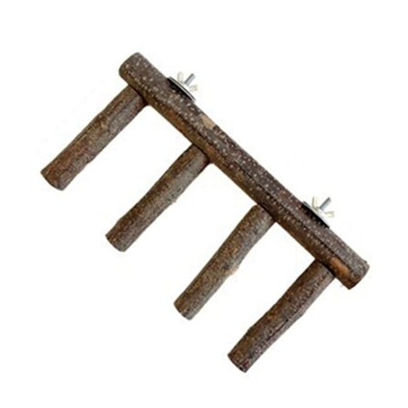 Fågel Abborre Trä Slipställ Papegoja Stå Stege Klättra Leksak Nagelklippning Leksak för småfåglar Burtillbehör