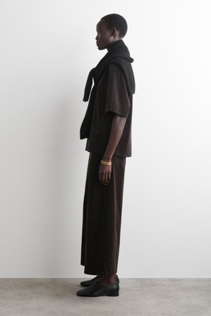 COS Women's Pantaloni Culotte In Velluto A Coste in Marrone