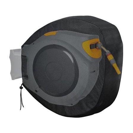 55 x 55x30 cm, Infällbar trädgårdsslangrulle - Väggmonterat skyddshölje för din trädgårdsslang och rulle