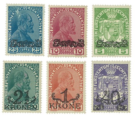 Liechtenstein 1920 - MICHEL 11-16 - Postfrisk