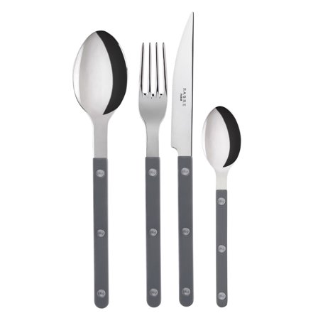 Sabre paris Bistrot Solid -aterinsetti 4 osaa, tummanharmaa