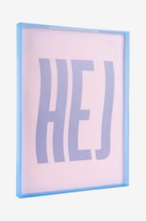 Present Time - Seinätaide Hej Large - Liila - Julisteet - - Homeroom