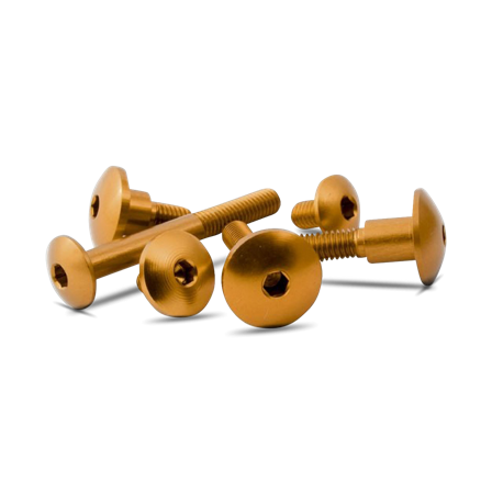 Kopfschrauben Valter Moto Schrauben R5 M6 Gelb