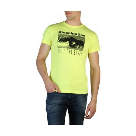 Diesel T-shirt , Geel , Heren , Maat: S