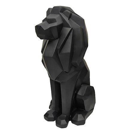Lejonstaty Lejondekor - Presenter till män Geometrisk Stilfull Skulptur Lejonfigur Dekoration för Liv