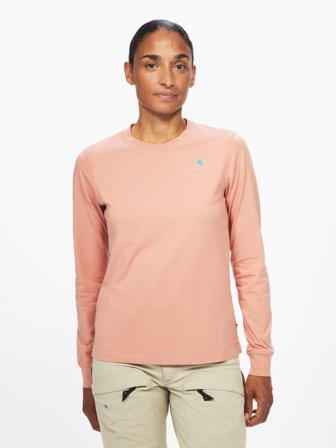 Klättermusen Root Logo LS Tee Women's - Cedar Rose - S
