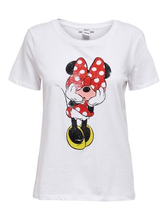 Onlmickey Vintage S/S T-Shirt Jrs White ONLY