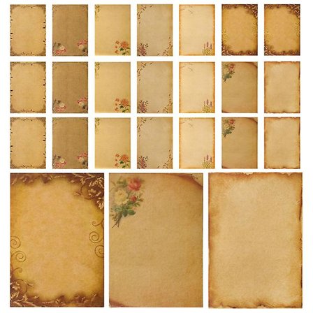 24 ark med retro brevpapir Skrivepapir Brevpapir for hilseninvitasjon