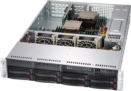 SUPERMICRO SC825 TQC-R802WB - 2U chassis