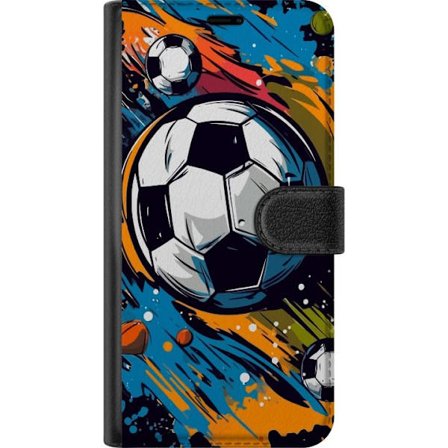Plånboksfodral till Xiaomi Redmi Note 14 Pro med Fotbollar