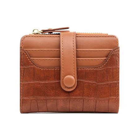 Liten lommebok Bifold Kortholder BRUN-KK1-