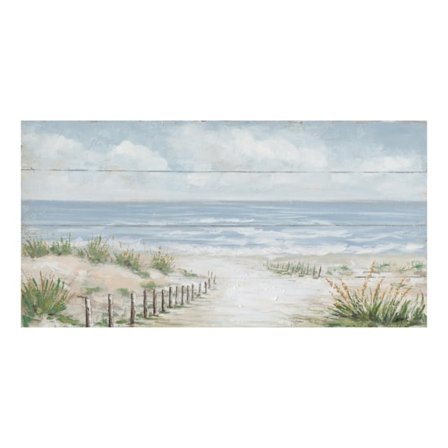 Oljemaleri 70x140cm, vei til stranden