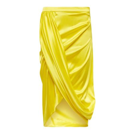Dries Van Noten, Midi Skirts Żółty, Kobieta, Rozmiar: L