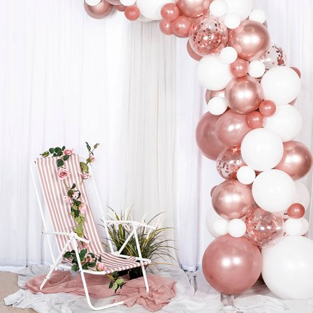 Ballonbue Kit Hvid & Rosaguld