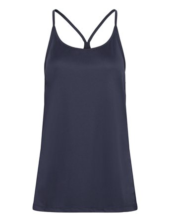 Women Sports Strap Top Navy ZEBDIA