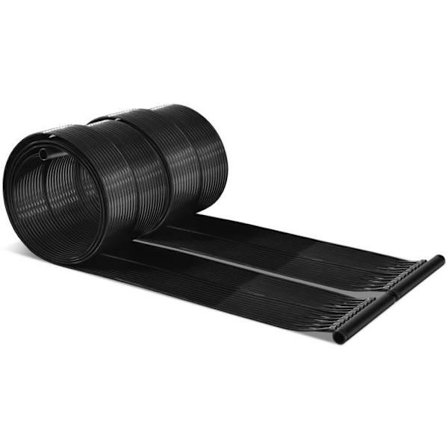 COSTWAY Solar Poolvärmare 2 Panel Solvärmare 600x75cm Collector Tillverkad av väderbeständigt PE-material