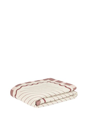 NOBODINOZ Vibes Quilt In French Linen 115X145 - Cream - ONE SIZE