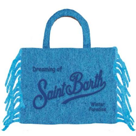 Saint Barth, Handbags Blauw, Dames, Maat:ONE Size