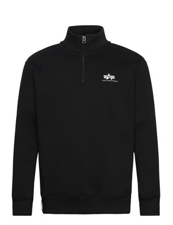 Half Zip Sweater Sl Tops Sweatshirts & Hoodies Sweatshirts Black Alpha Industries