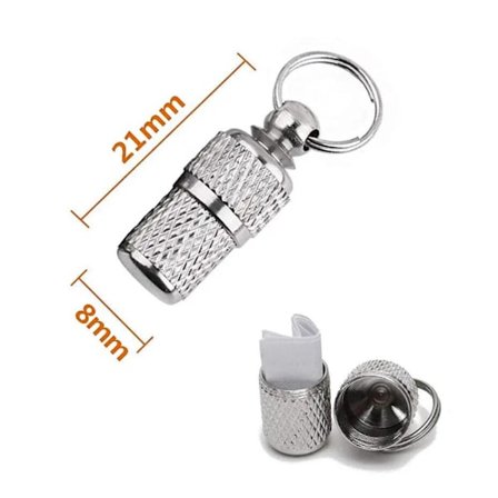 Dog Cat Anti-lost Address Storage Tube Pet Tags Necklace Pendant